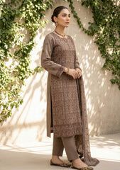 Formals - Riwaj - Fancy Bamber Chiffon - 2 Pcs Suit - CBD#11 - Chocolate