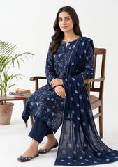 Winter - Rubaaiyat - Pashmina Embroidered 26 - D#09 - Blue