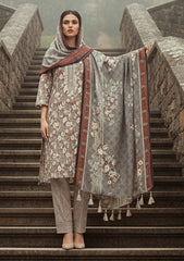 Winter - Riwaj - Printed Marina - 3 Pcs - Wool Shawl 25 - D#64