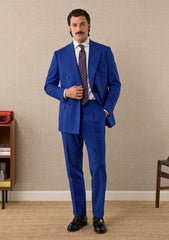 Guabello Super 150's Seven Wool Fabric - R Blue