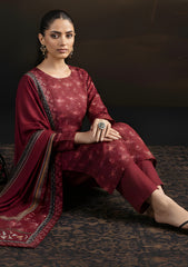 Winter - Riwaj - Velvet Suit - Printed Edit - D#41 - Purple