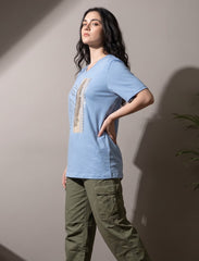 Pret - Moven - Round Neck T-Shirt - Blue
