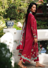 Lawn - Qalamkar - Q Prints - Unstitched 26 - QQL#05-A - Brie