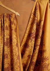 Pashmina Embroidered Jaaldar Shawl D#16 - Golden