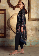 Winter - Sahar - Elara - Fall Printed - 3 Pcs - AW1-25-01 - Blue Noir Bloom