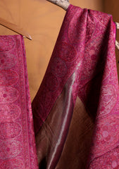 Pashmina Zari Jamawar Shawl D#01 - SH Pink