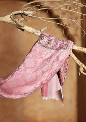 Pashmina Jamawar Scarf D#50 - L Pink