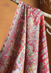 Pashmina Jamawar Shawl D#121 - Fawn