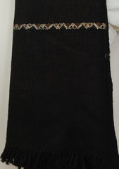 Men Shawls - Wool Shawls - D#24 - Black