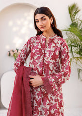 Lawn Collection - Farasha - Printed Essentials - Jasmine Rose