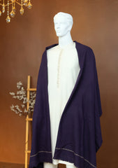 Men Shawls - Wool Shawls - D#42 - D Purple