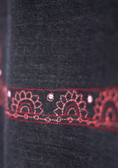 Needle Work Wool Shawl D - 47 - D N Blue