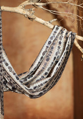 Pashmina Jamawar Scarf D#45 - Fawn