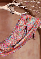 Pashmina Kalamkar Ari Work Scarf D#01 - Multi