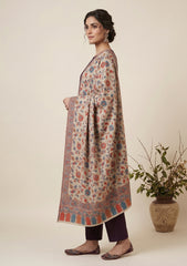 Winter - Riwaj - Pashmina Kani Jamawar 3 Pcs Suit - D#02 - Purple