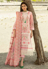 Lawn Collection - Maryam Hussain - Luxury - D#3 - Peaches