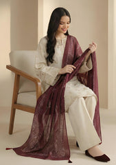 Winter - Riwaj - Pashmina Embroidered Suit - Wool Shawl - D#01 - L Skin