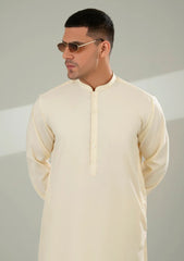 Elite Men Plain Fine 8 Pound Unstitched Boski Suit - Off White