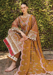 Lawn - Marjjan - Ruhi - Unstitched 25 - MLL-01 A (MUSTARD)