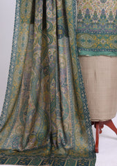 Winter - Riwaj - Printed Pashmina - 3 Pcs Suit - D#03 - Skin