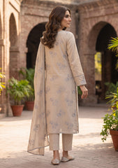 Winter - Rubaaiyat - Pashmina Embroidered 26 - D#03 - Fawn