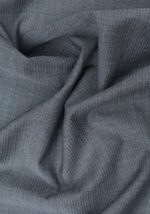 Scabal Super Fine Texture Selvage Wool Fabric - Grey