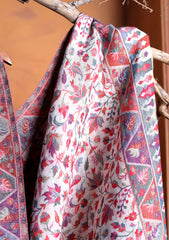 Pashmina Zari Jamawar Shawl D#41 - Off White