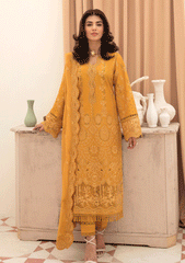 Lawn Collection - Afrozeh - Chikankari - GOLDENROD - D#3