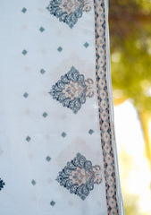 Swiss Lawn Emb Shawl D - 31 - S Blue