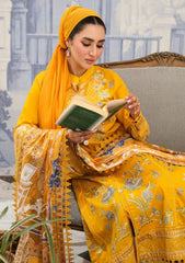 Lawn Collection - Eshaal Mishkaat - Zaib un Nisa - D#1A - Sunflower