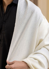 Men Shawls - Wool Shawls - D#225 - Off White