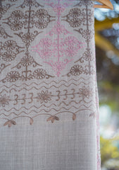 Wool Ari Work Shawl D - 25 - Brown