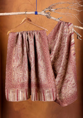 Pashmina Zari Jamawar Shawl D#04 - Skin