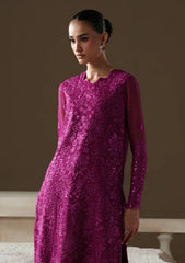 Formals - Emaan Adeel - Modern Heirloom Unstitched Chiffon 26 - ROSE MEMOIR