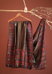 Pashmina Zari Jamawar Shawl D - 15 - N Blue