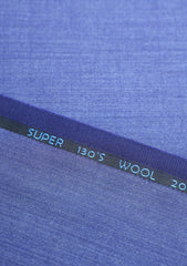 Reda Super 130's Wool Fabric - P Blue