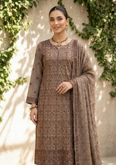 Formals - Riwaj - Fancy Bamber Chiffon - 2 Pcs Suit - CBD#11 - Chocolate
