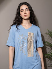 Pret - Moven - Round Neck T-Shirt - Blue