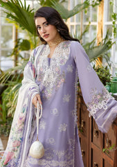 Lawn - Elaf Premium - E.Craft - Chikankari - EEC-5A LAVENDER LOVE