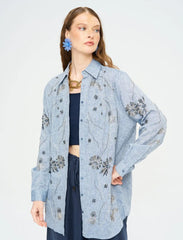 Pret - Moven - Beaded Oversize Shirt - Anthracite - Grey