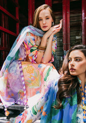 Lawn - Mushq - Hemline - La Dolce - Prints Vol-2 - HUN25#5A - ANGELS SONG
