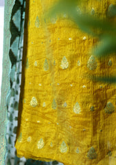 Formals - Fancy Closet - 2 pcs Suit - Chiffon Jamawar D#78 C Green