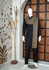 Men Shawls - Wool Shawls - D#93- Brown 1