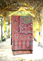 Pashmina Kaani Work Shawl D - 02 - L Purple