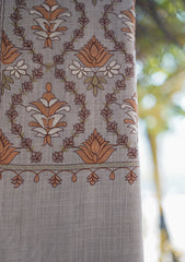 Wool Ari Work Shawl D - 1R - Fawn