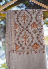 Wool Ari Work Shawl D - 1R - Fawn