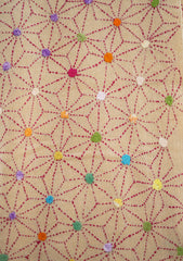 Wool Needle Work Shawl D - 49D - P SKIN