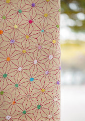 Wool Needle Work Shawl D - 49D - P SKIN