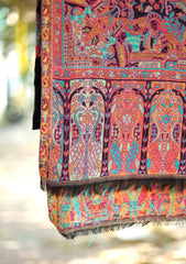 Pashmina Kaani Work Shawl D - 02 - L Purple