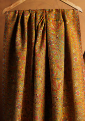 Pashmina Jamawar Shawl D#122 - Mustard